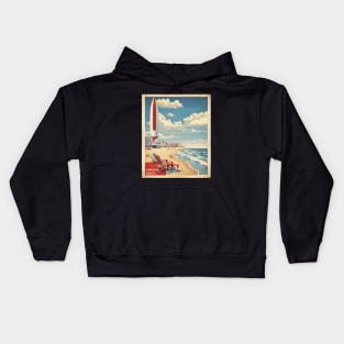 Virginia Beach United States of America Tourism Vintage Poster Kids Hoodie